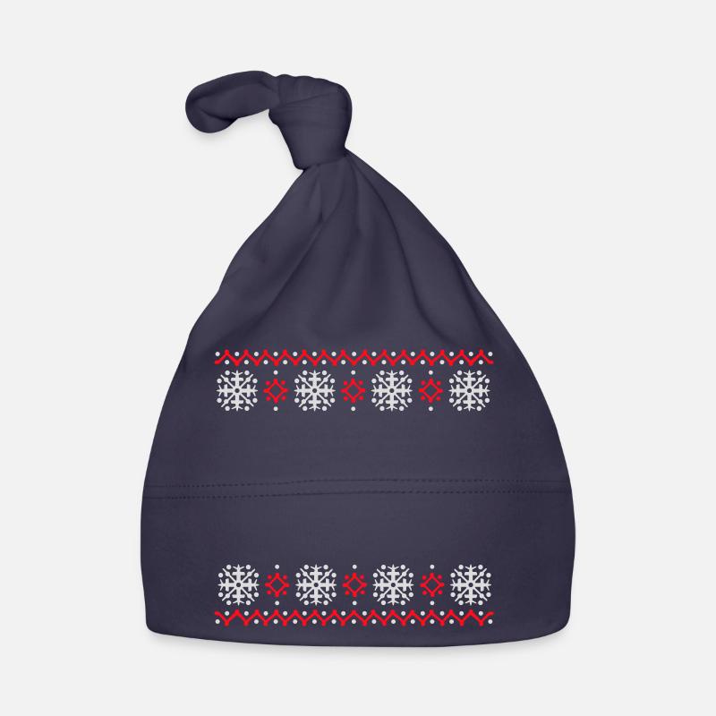 pull moche motif de Noël flocons de neige cool Bonnet bio Bébé