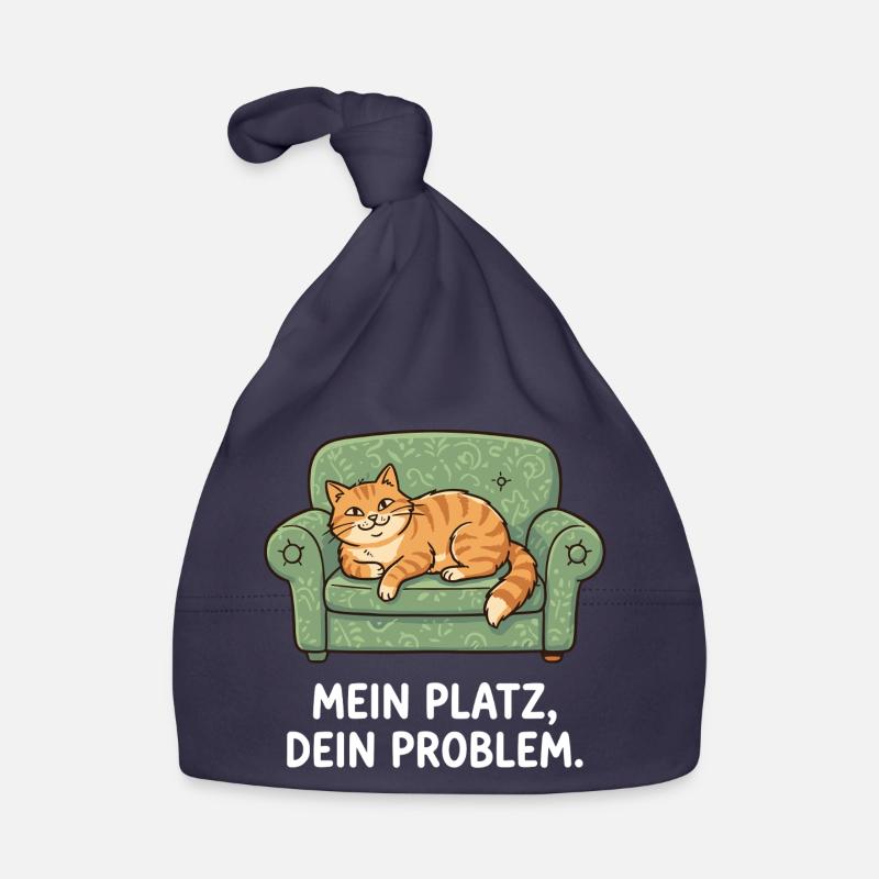 My place, your problem cat Organic Baby Cap
