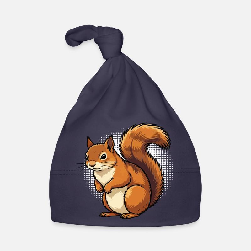 Eichhörnchen Eichhorn Eichhörnchenliebhaber Nager Baby Bio-Mütze