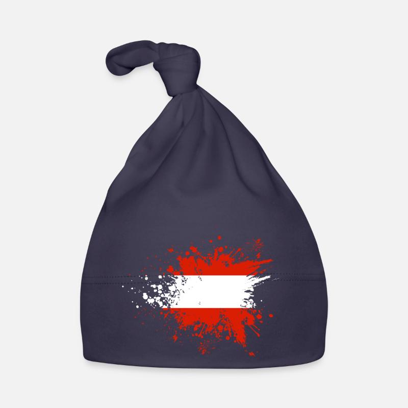 Autriche Drapeau autrichien Bonnet bio Bébé