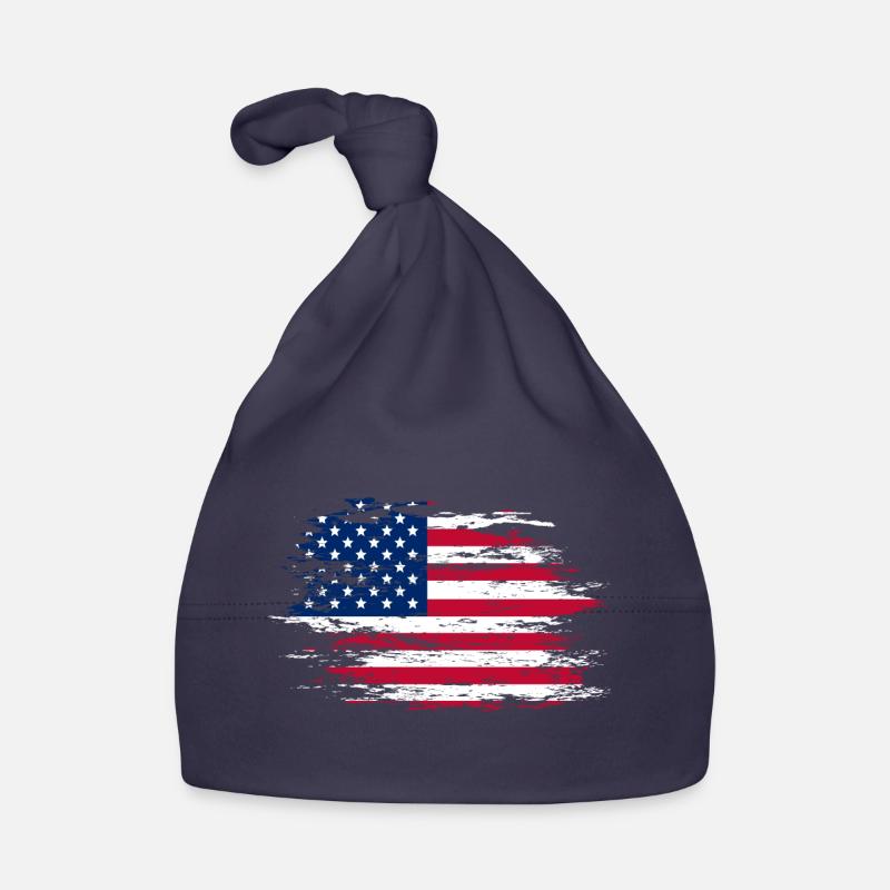 Drapeau des États-Unis utilisé Bonnet bio Bébé