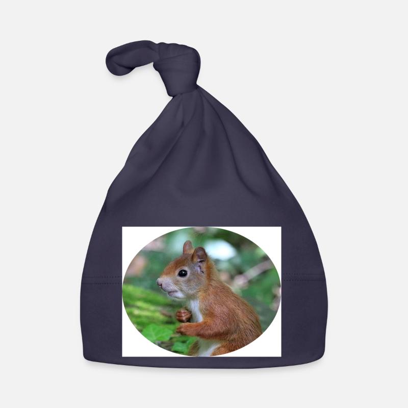 Eichhörnchen, Isibat Baby Bio-Mütze