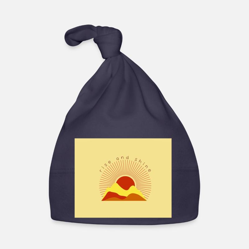 Lever et sgine - Bonnet bio Bébé - marine