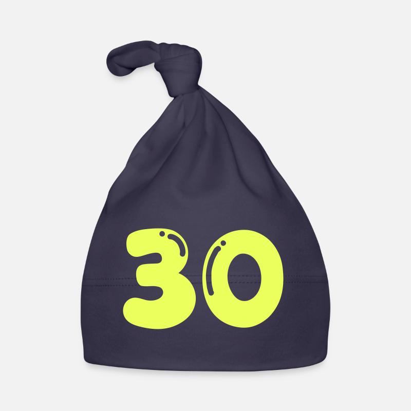 Neon 30 Birthday Design Organic Baby Cap