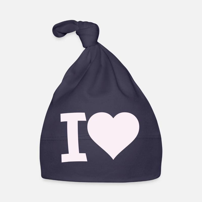 I Liebe Herz Motiv Baby Bio-Mütze