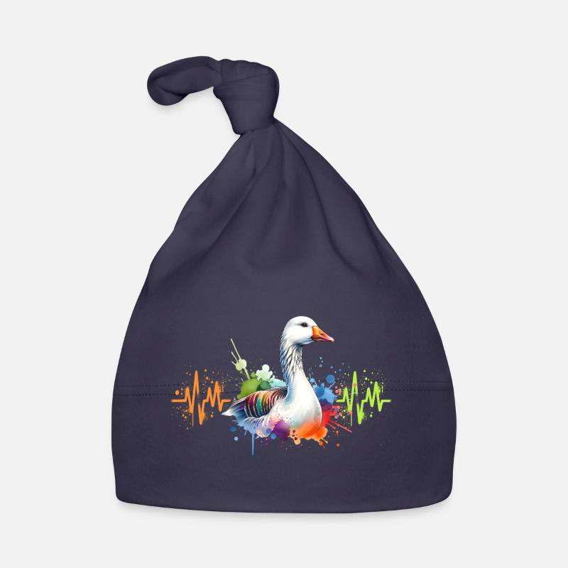 Gans Herzlinie Baby Bio-Mütze