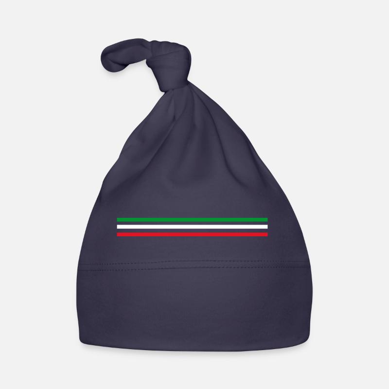 Trait italie - Bonnet bio Bébé - marine