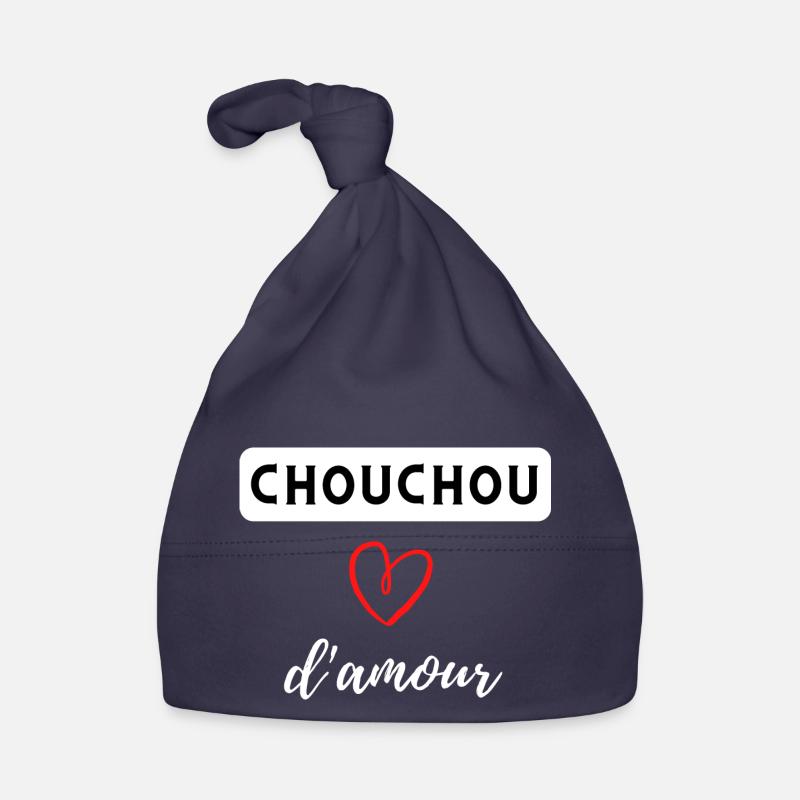 CHOUCHOU D AMOUR - Bonnet bio Bébé - marine