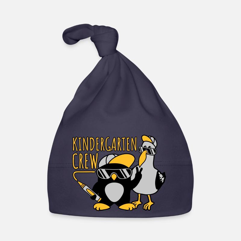 Équipage de maternelle Seagull Penguin - Bonnet bio Bébé - marine