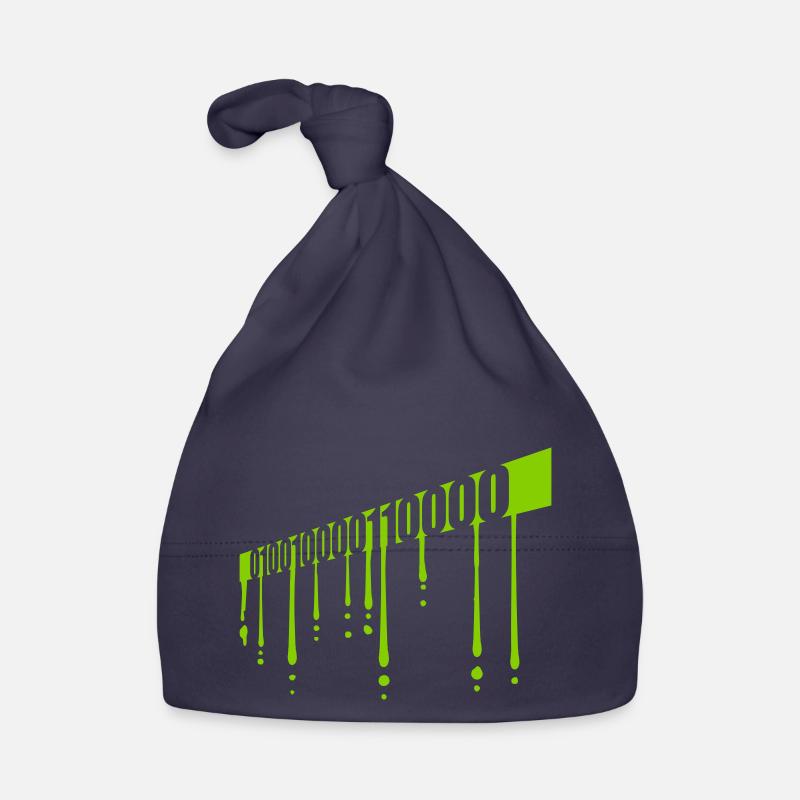 Binary Code Program Language Organic Baby Cap