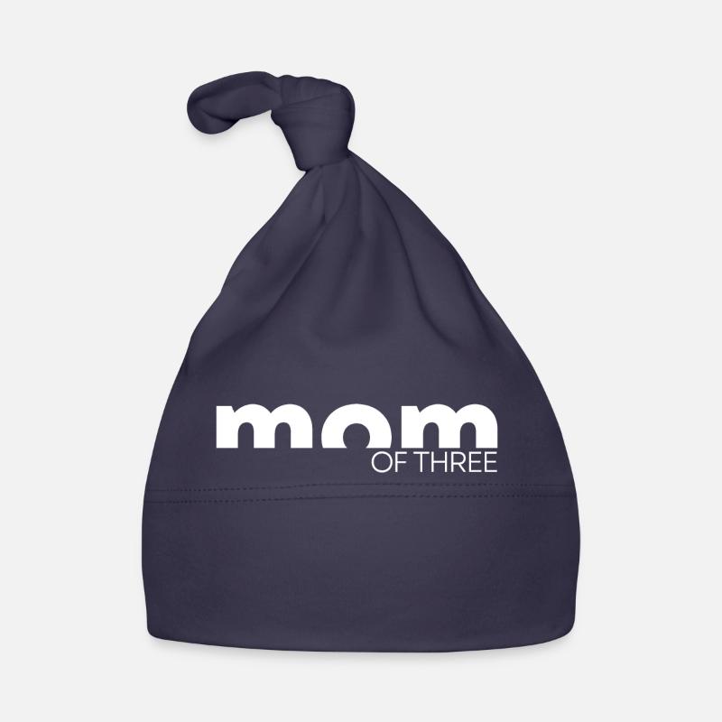 Mama von Drei Dreifache Mutter Muttertag Geschenk Baby Bio-Mütze