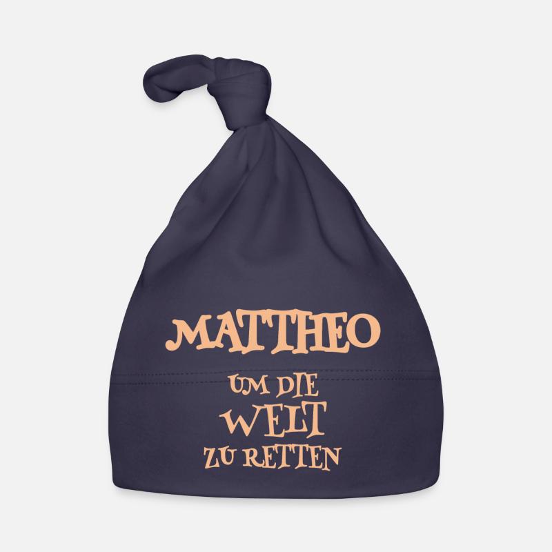 Assistant : Mattheo - Bonnet bio Bébé - marine
