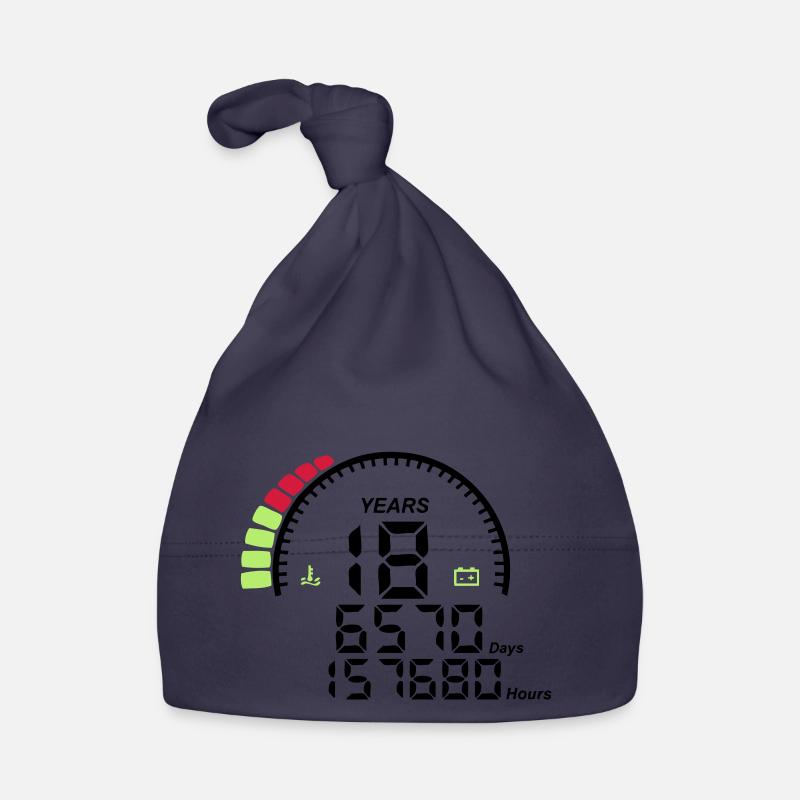 compteur anniversaire years ans 18 Bonnet bio Bébé