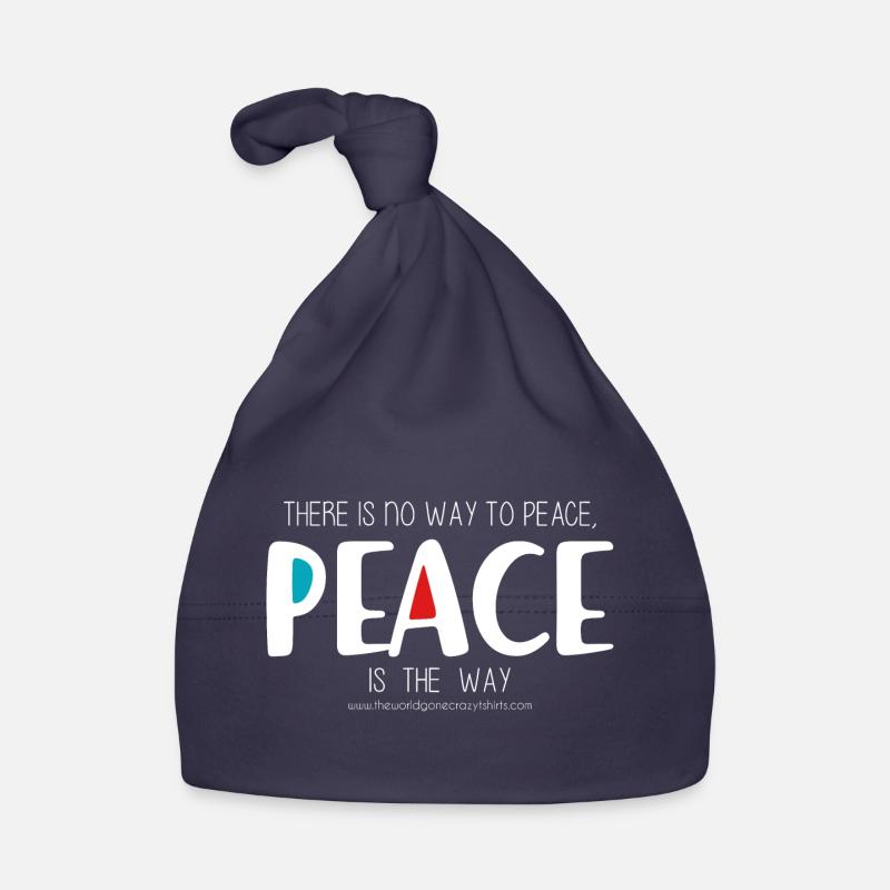 Peace 2 (dark) Organic Baby Cap