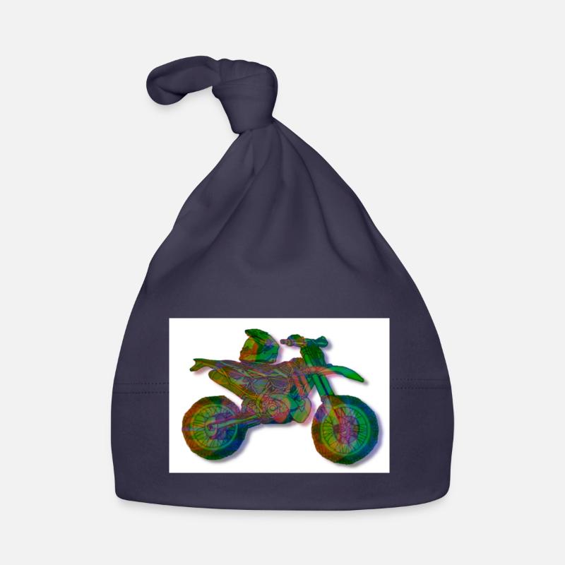 Moto auto-dessinée Bonnet bio Bébé
