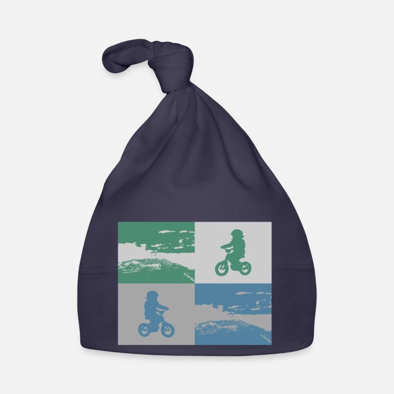 Junior Biker Pop Art metallic Organic Baby Cap