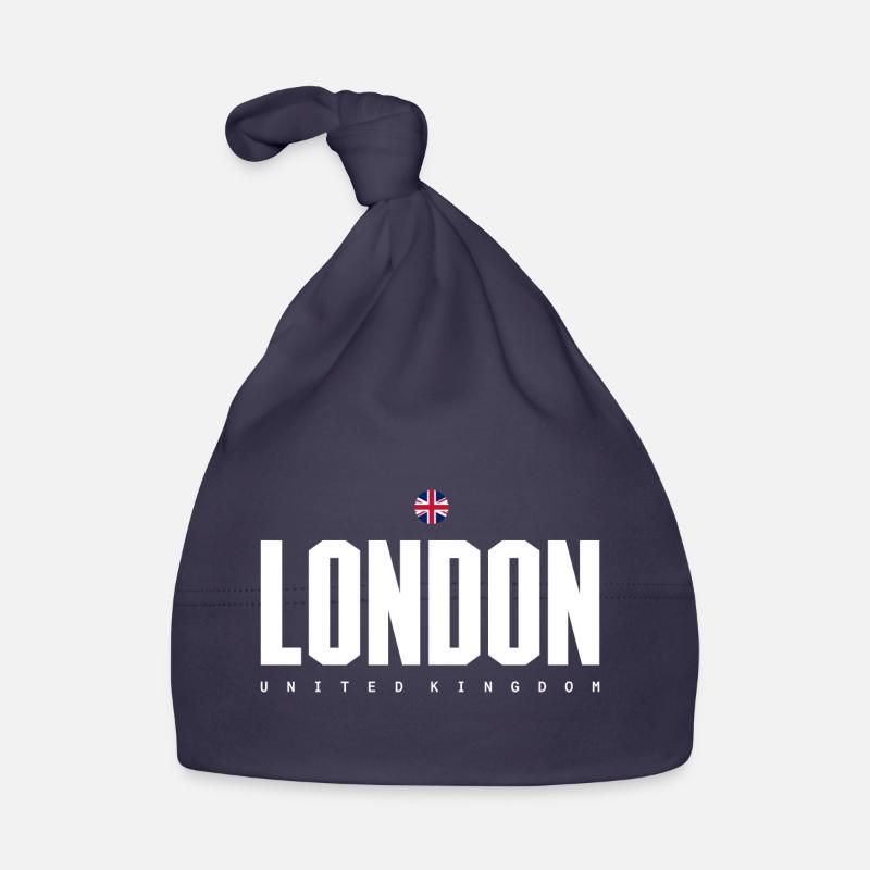 Drapeau britannique du bloc audacieux de Londres Bonnet bio Bébé