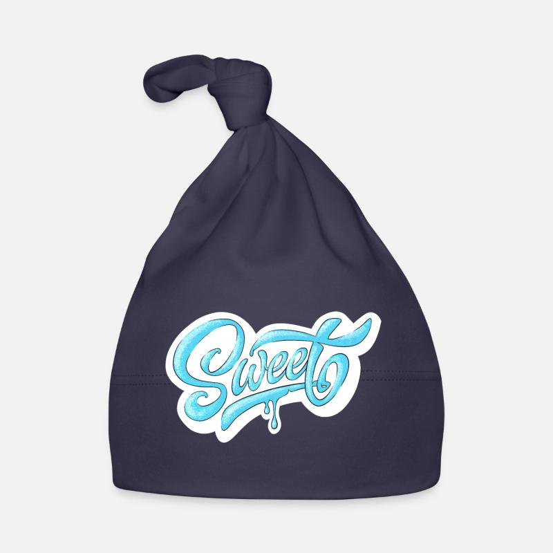 Cold Sweet Script Design Organic Baby Cap