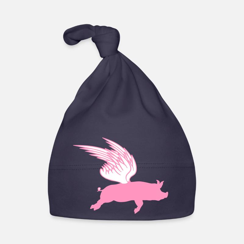 When Flying Wings Flying Pigs Can Fly Organic Baby Cap