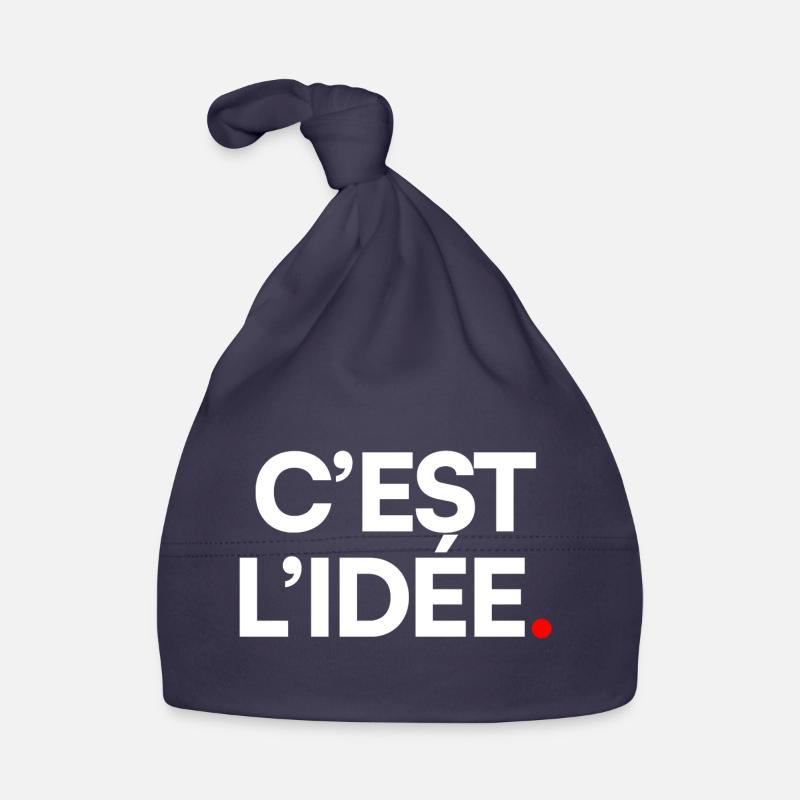 C’EST L’IDÉE | Expression humour minimaliste Bonnet bio Bébé