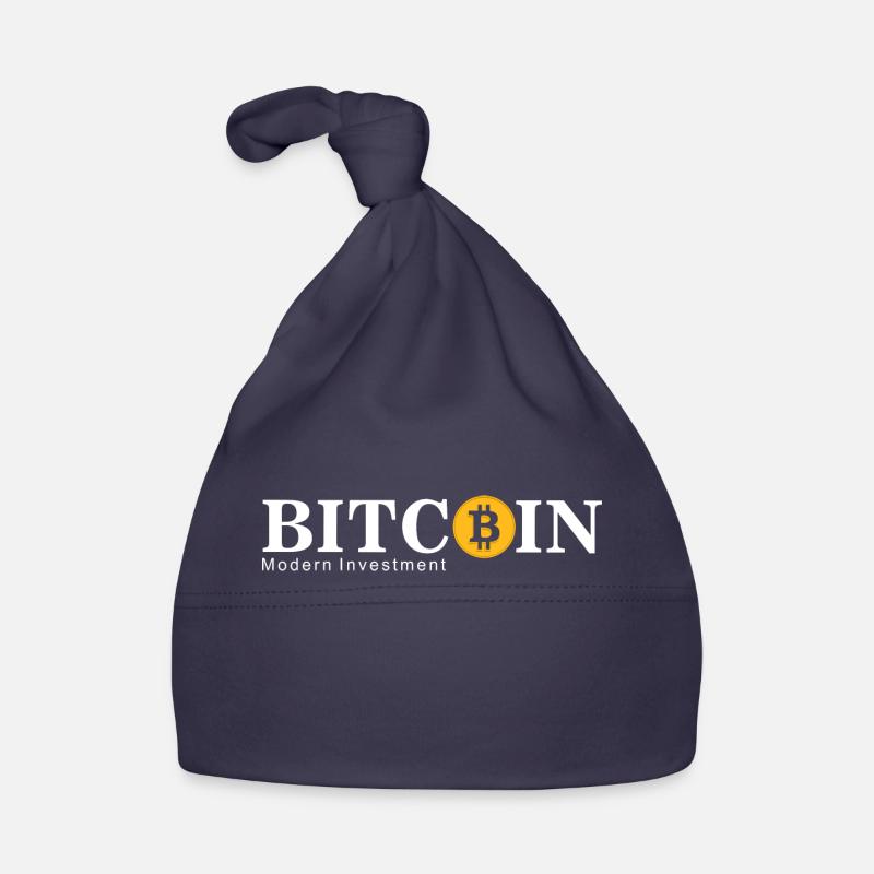 Bitcoin Logo - Krypto Fan - Kryptowährung Bitcoin Baby Bio-Mütze