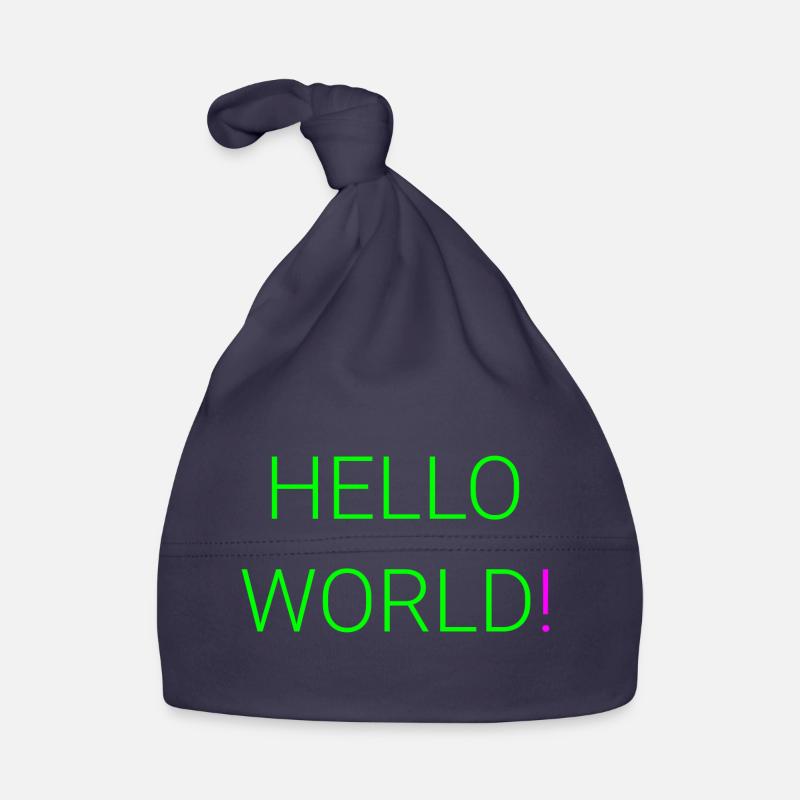 Hello World Organic Baby Cap