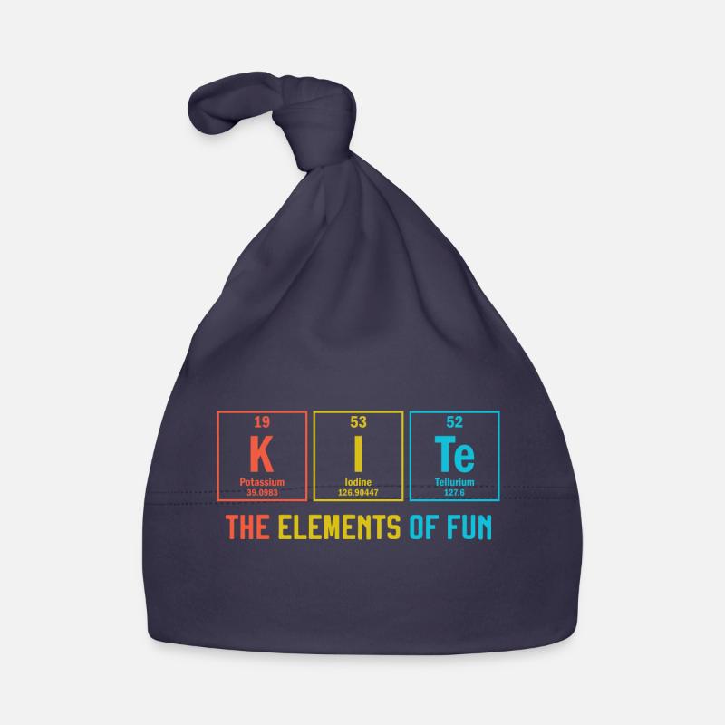 Kitesurf Les éléments du tableau périodique amusant Bonnet bio Bébé