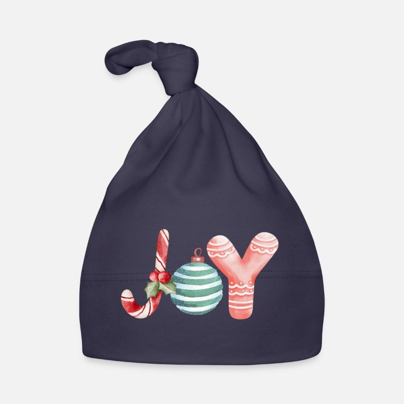 Joy Christmas Scripture Ornament Organic Baby Cap