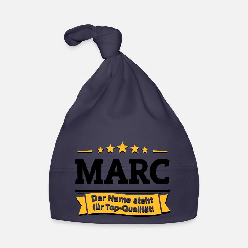 Marc – Der Name steht für Top-Qualität! - Baby Bio-Mütze - Navy