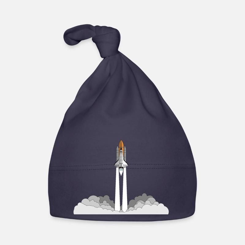 Space Shuttle Launch - Baby Bio-Mütze - Navy