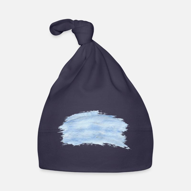 Fond bleu noir Bonnet bio Bébé