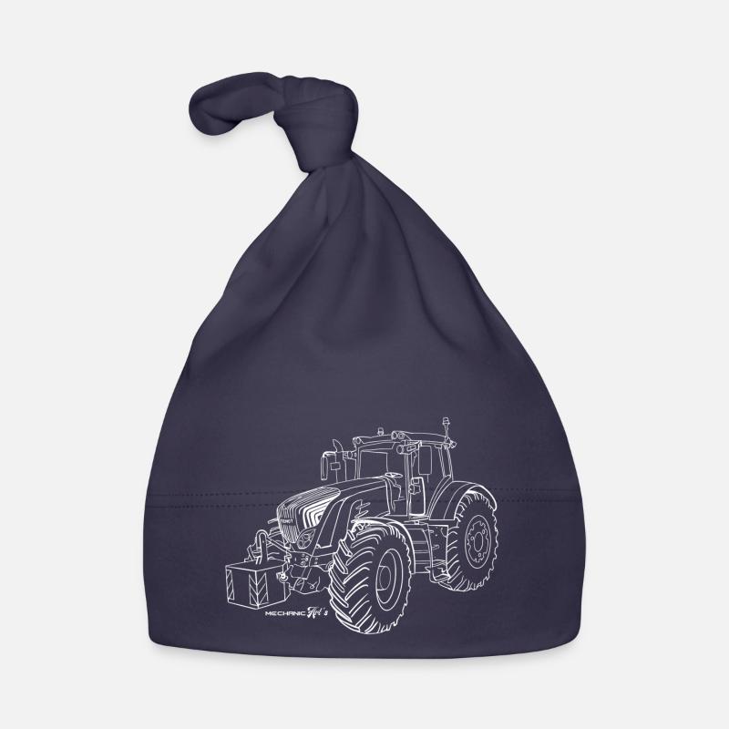 Ackerschlepper 936 White - Organic Baby Cap - navy