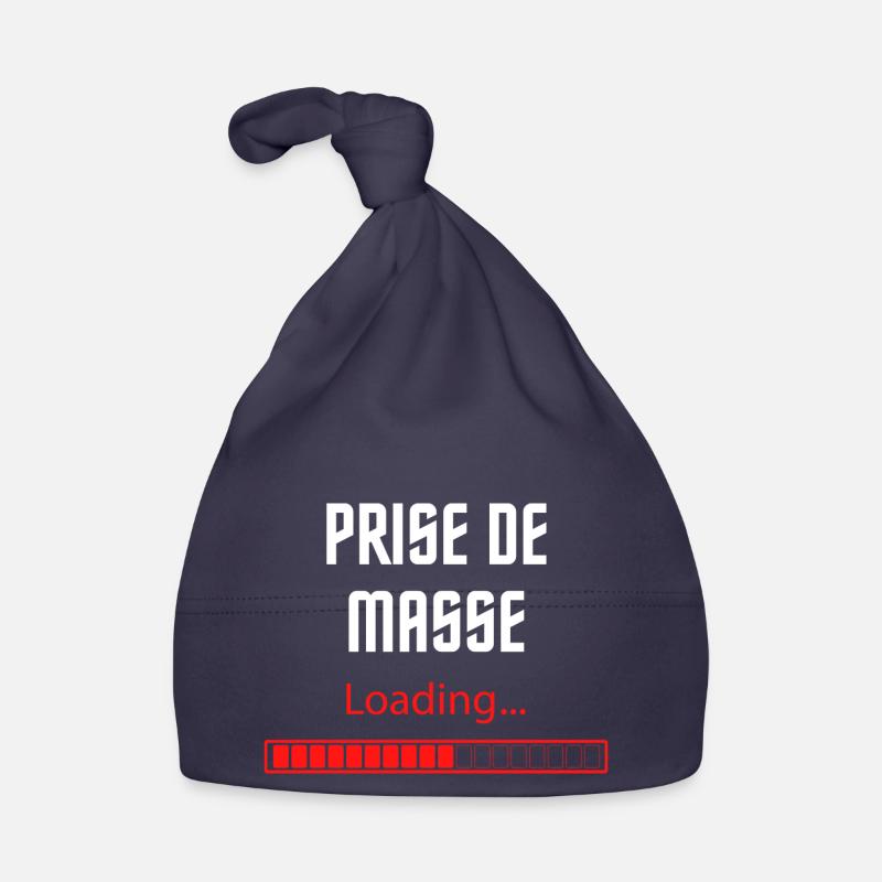 Prise de masse loading - Bonnet bio Bébé - marine