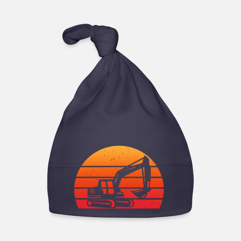 backhoe backhoe backhoe excavator Organic Baby Cap