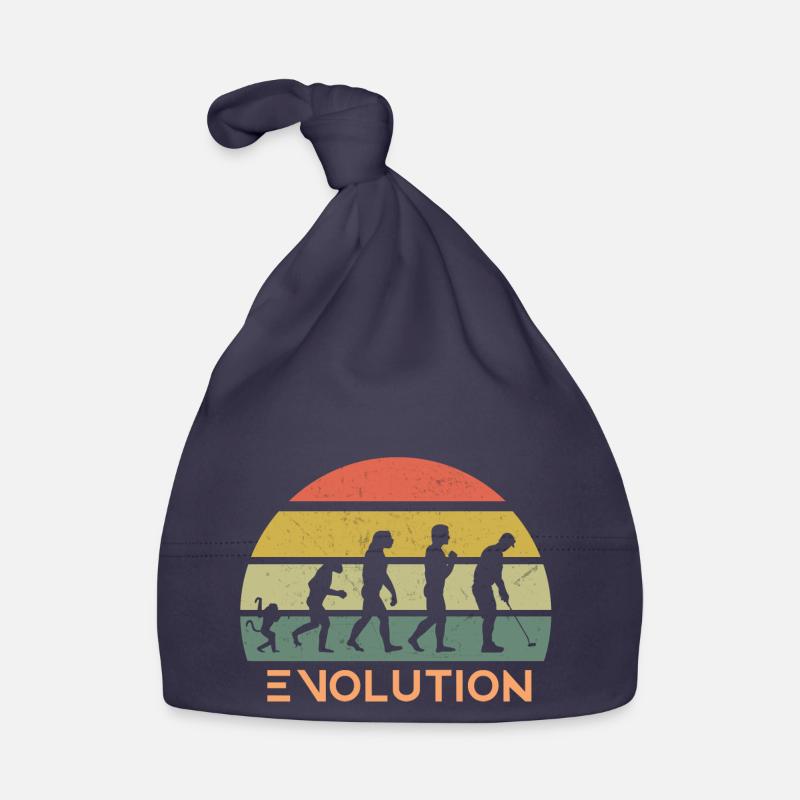Retro Golf Evolution Baby Bio-Mütze