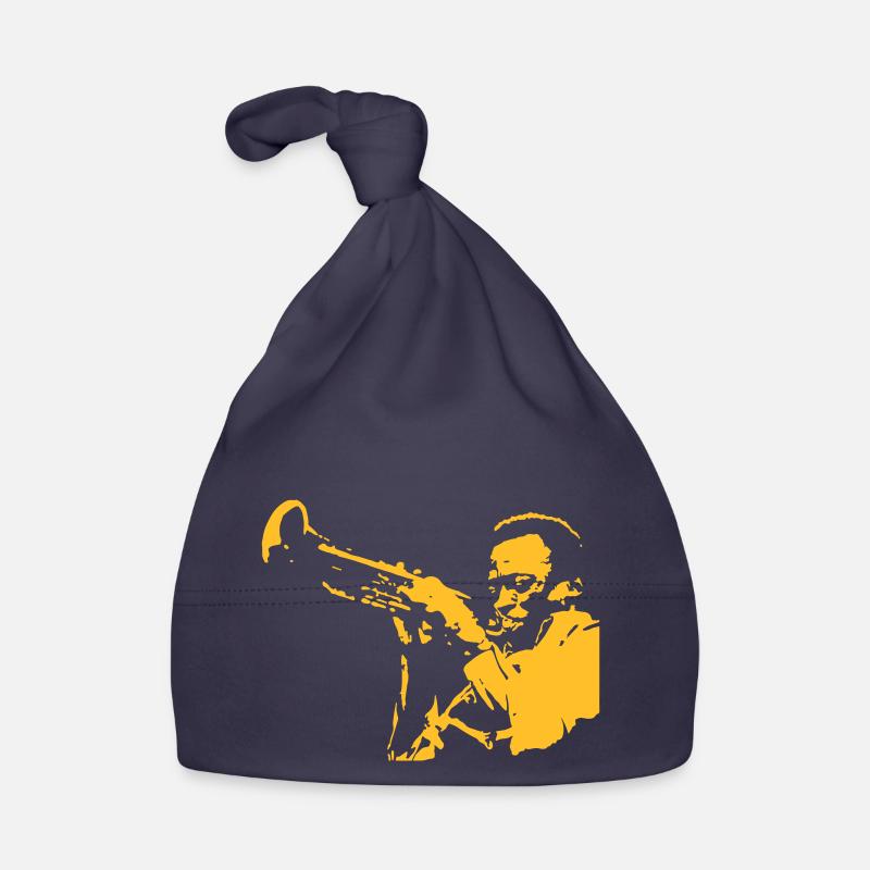 Miles Davis - Bonnet bio Bébé - marine
