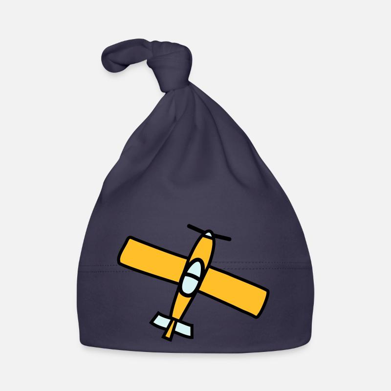 Airplane Design - Baby Bio-Mütze - Navy