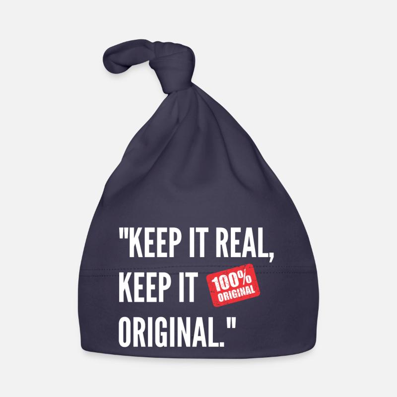 Paroles de sagesse réelles et simplement originales Bonnet bio Bébé