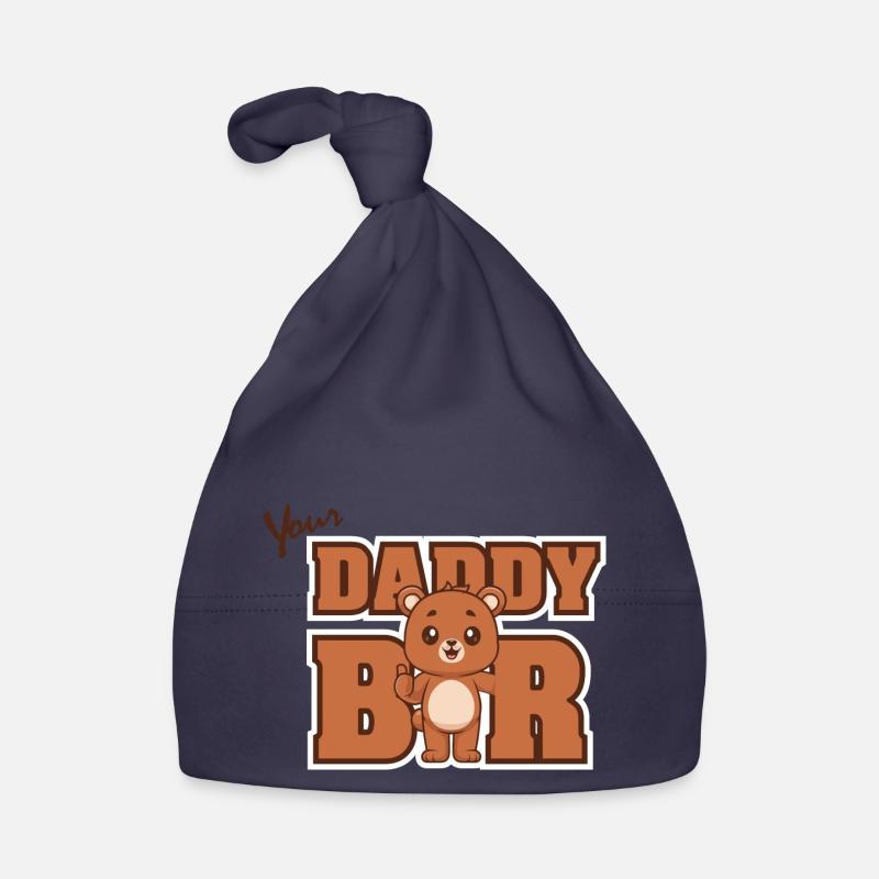 Daddy Bear Organic Baby Cap