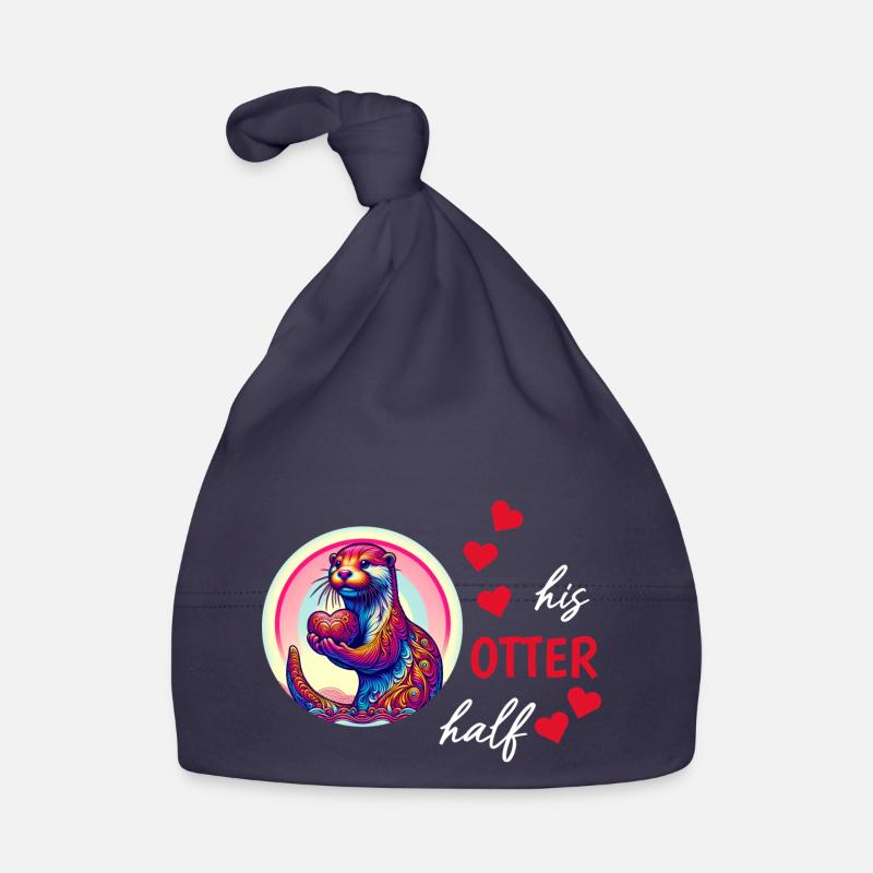 Otter half liebe geschenk Baby Bio-Mütze