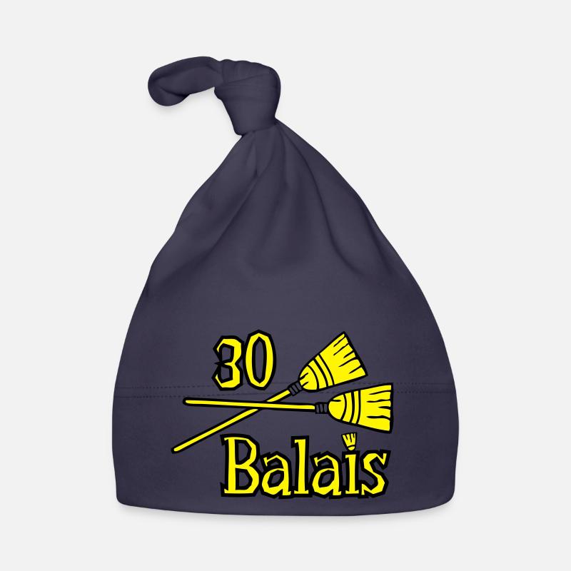 30 balais ans anniversaire - Bonnet bio Bébé - marine