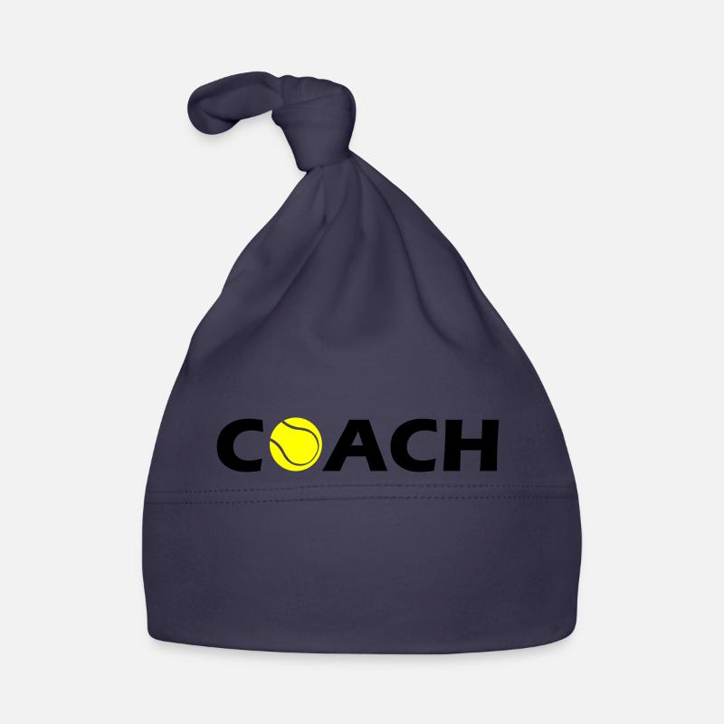 tennis coach - Bonnet bio Bébé - marine