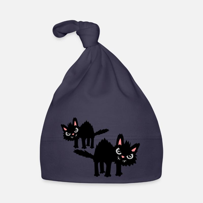 Équipe drôle de chats Bonnet bio Bébé