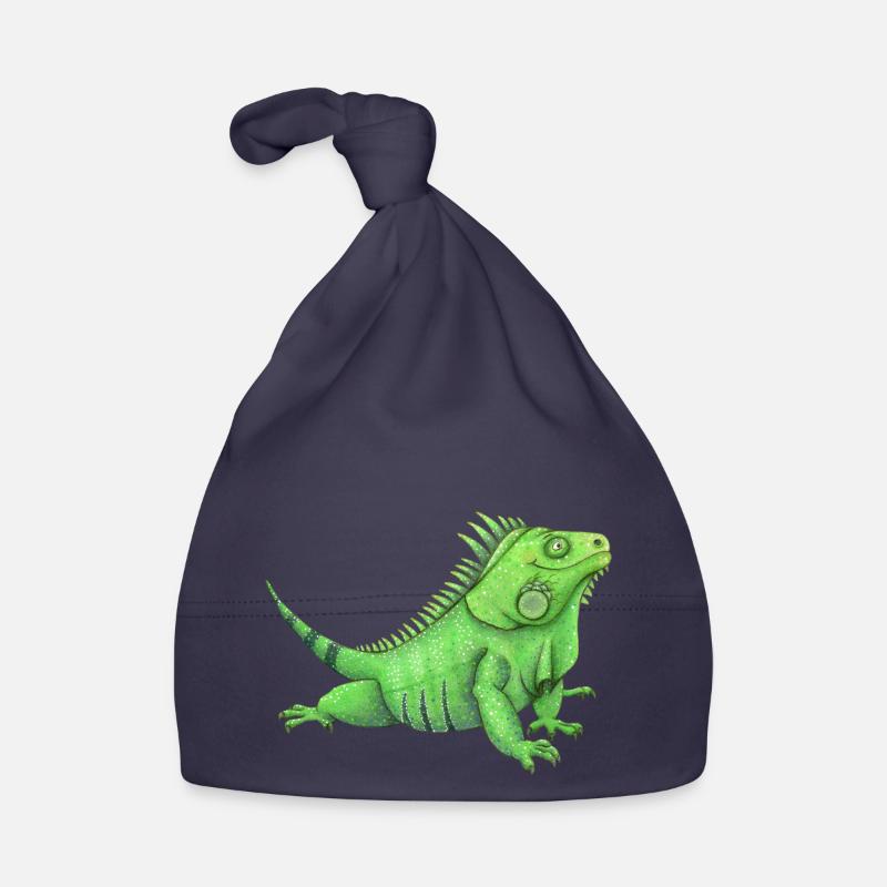 funny iguana Organic Baby Cap