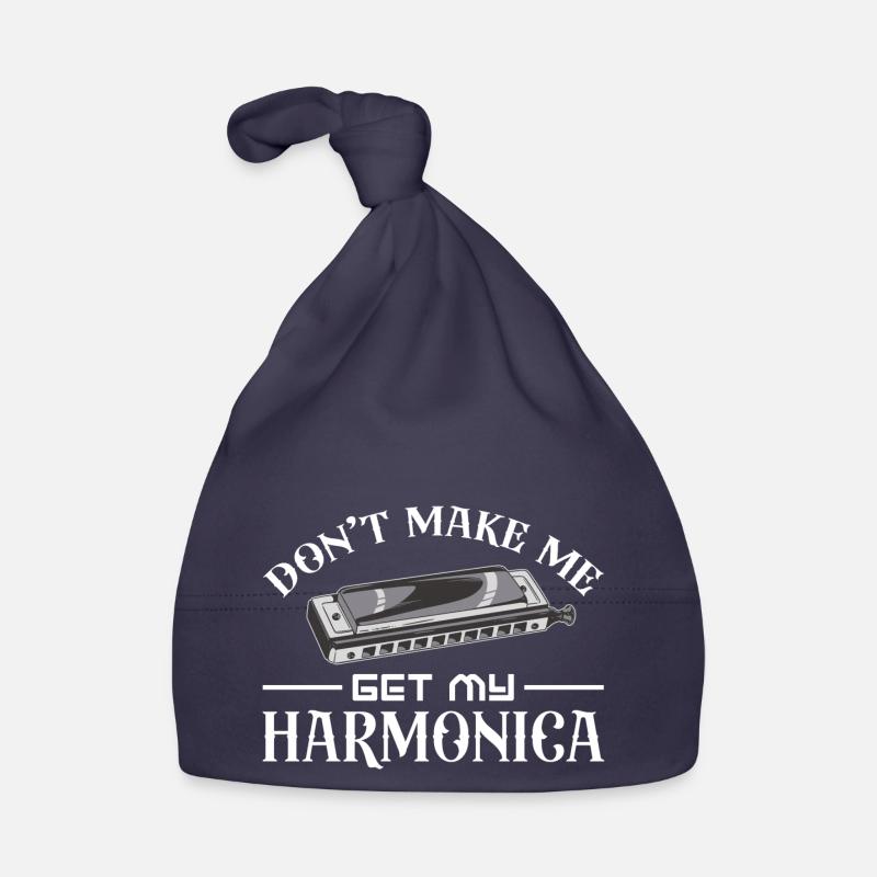 Don't make me get my harmonica Baby Bio-Mütze