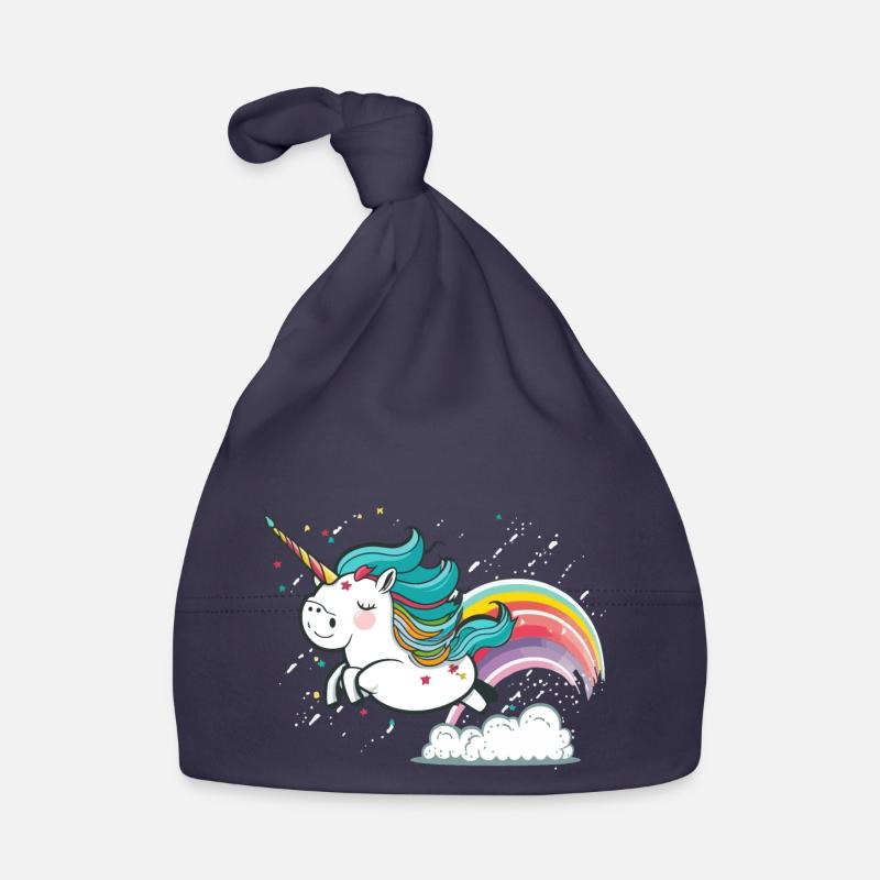 Rainbow Flight Organic Baby Cap