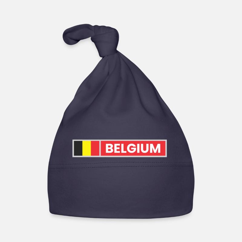 Belgium Flag Organic Baby Cap
