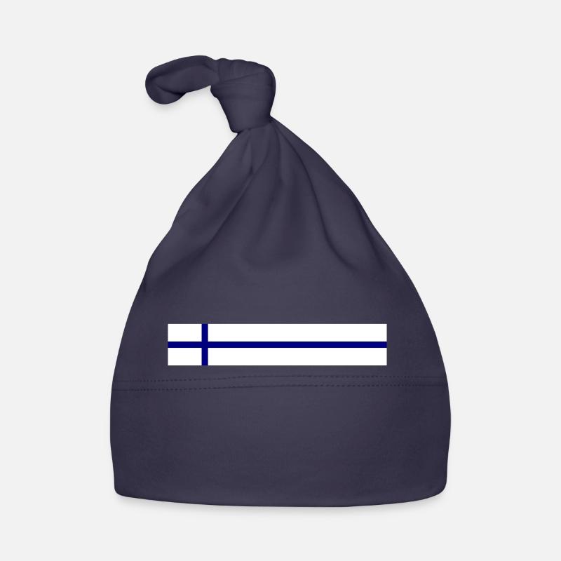 Drapeau de la Finlande Bonnet bio Bébé