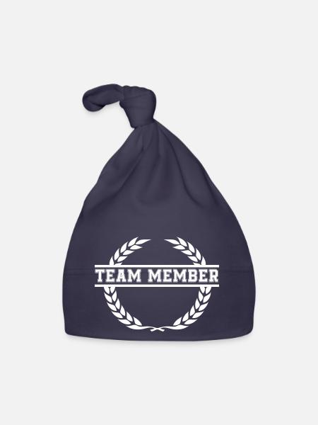 kranz team member - Baby Bio-Mütze - Navy - Vorne