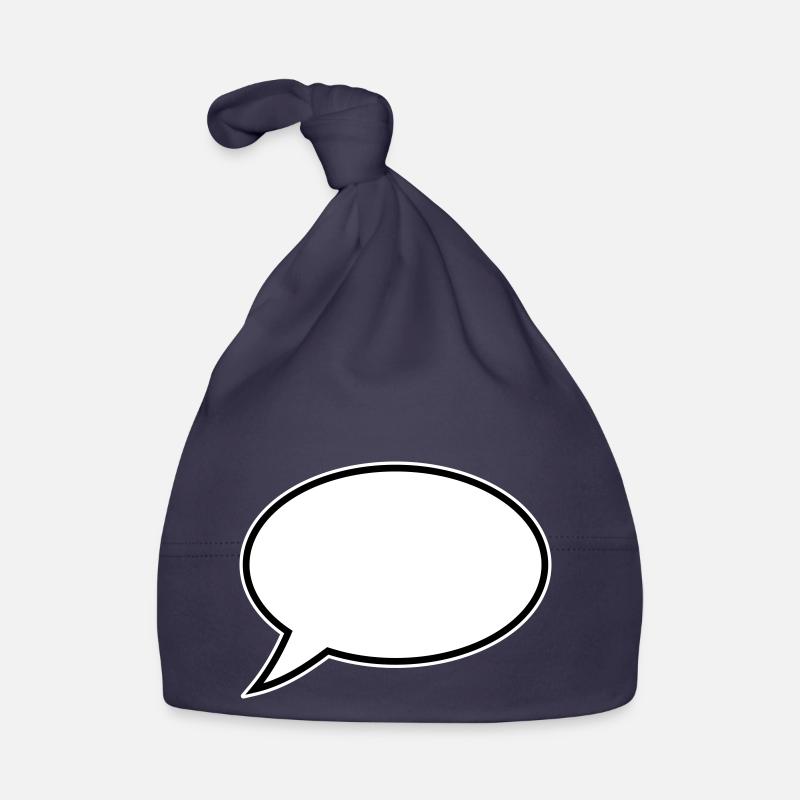 Speech Bubble Design Organic Baby Cap